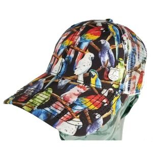 Nick Graham Trucker Parrot Head (Buffet Margaritaville Style) Baseball Cap‎ Hat